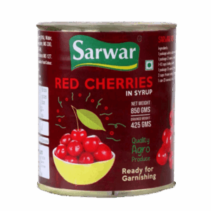 SARWAR RED CHERRIES IN SYRUP 850GMS