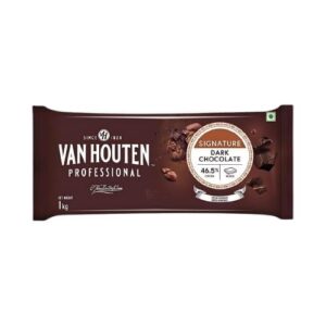 VAN HOUTTEN DARK CHOCOLATE SLAB 46.5% 1KG