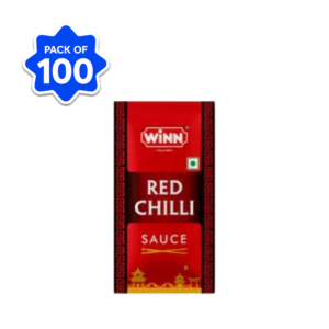 WINN RED CHILLI SAUCE SACHETS 8GMS X 100PCS