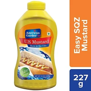 AMERICAN GARDEN YELLOW MUSTARD BOTTLE 227GMS