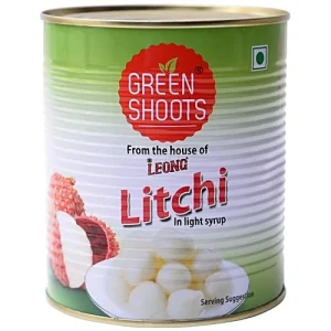 GREEN SHOOTS LITCHI IN LIGHT SYRUP 850GMS