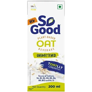 SO GOOD PLANT-BASED OAT BEVERAGE UNSWEETENED OAT 200ML