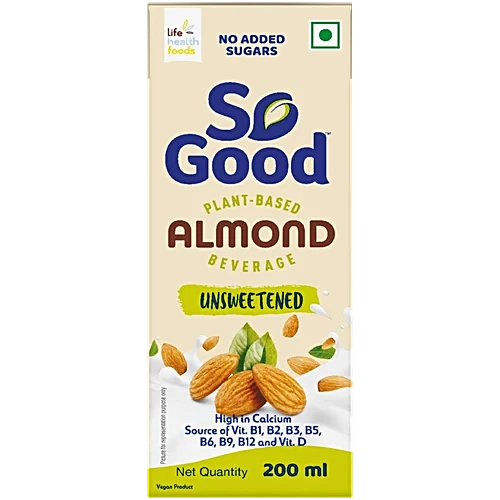 SO GOOD PLANT-BASED ALMOND BEVERAGE UNSWEETENED 200ML