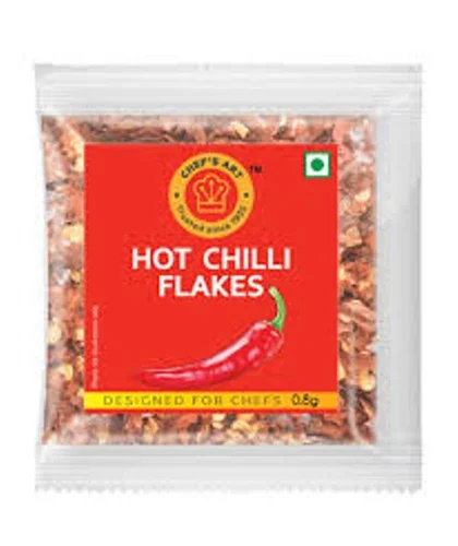 VKL CHEF'S ART HOT CHILLI FLAKES (0.8GM X 300PCS)